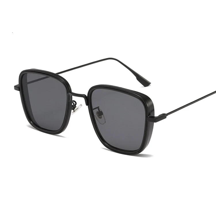 Kabir Singh Sunglasses Men Women Brand Designer Sun Glasses Female Vintage UV400 Male Driving Oculos De Sol Feminino - Lenses Color: Black Gray