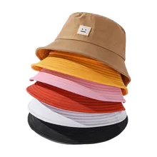 

New Bucket Hat Cotton Packable Summer Travel Beach Sun Hat Unisex Bob Fisherman Hat Panama Hats for Women Outdoor Fishing Cap