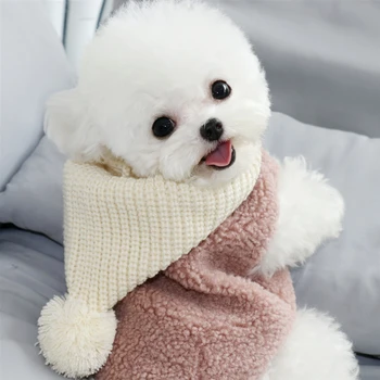 

Winter Dog Clothes Vest Hat Cashmere Pets Outfits Warm Clothes for Small Dogs Cat Costumes Coat Jacket Puppy Sweater Dogs New