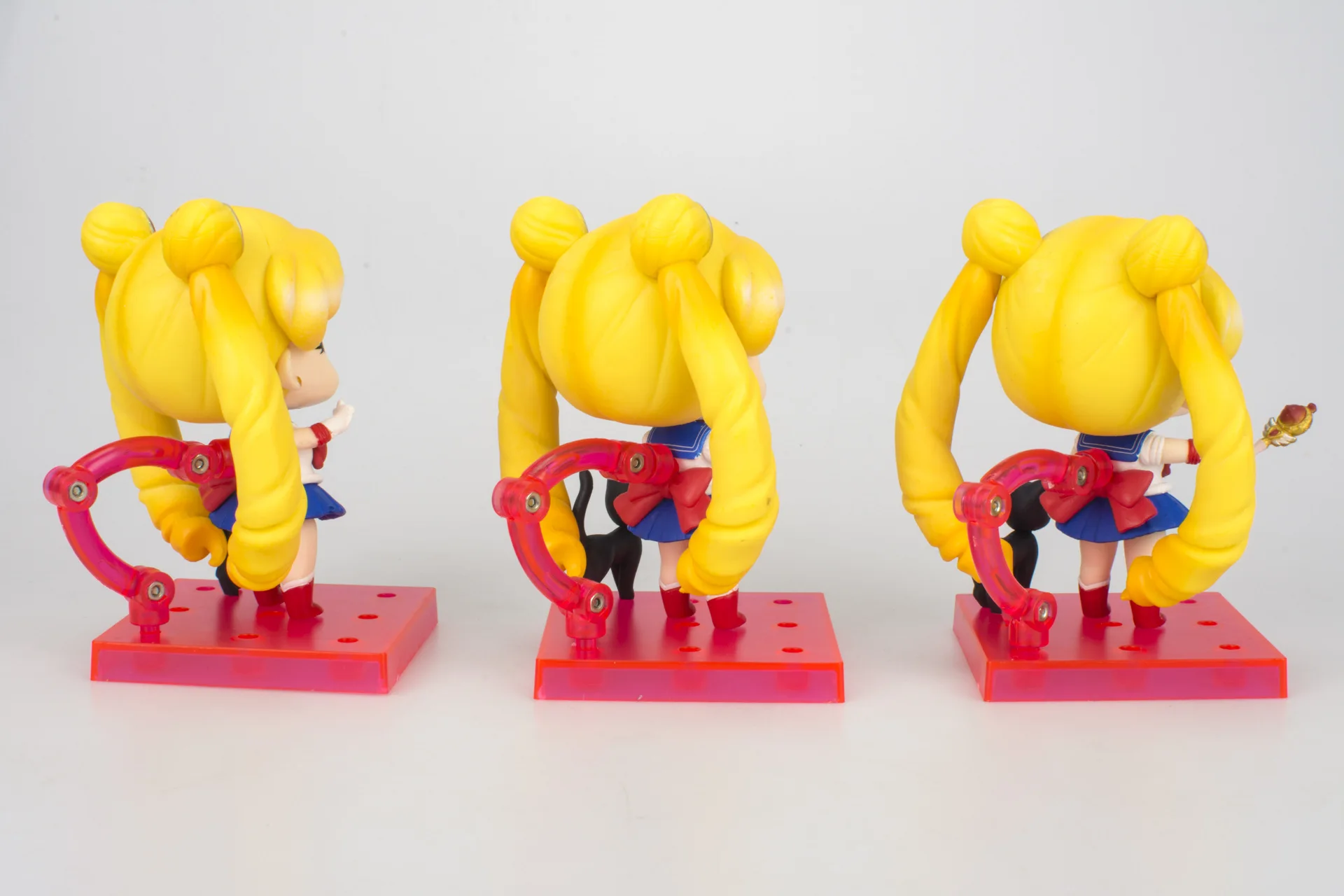 Горячая 3-Pretty Girl Warrior аниме игрушка Usagi Sailor Month Garage Комплект Черный кот торт автомобиль монтируется украшение