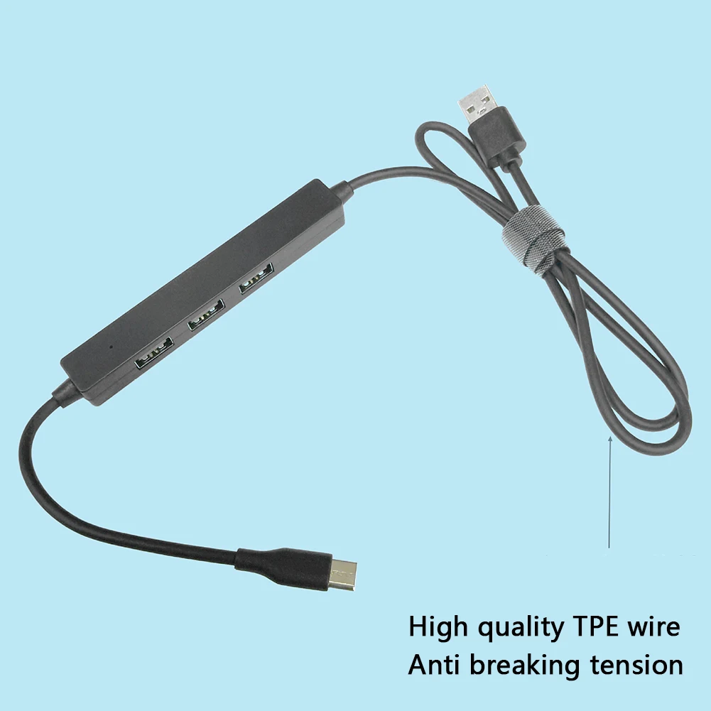Портативный 3 в 1 USB 2 0 концентратор Male Female Разветвитель удлинитель зарядка 480