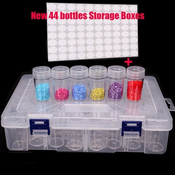 

64/88pcs Bottles Diamond Painting Tools Accessories Storage Box Beads Container Diamond Embroidery Stone Mosaic Convenience Box