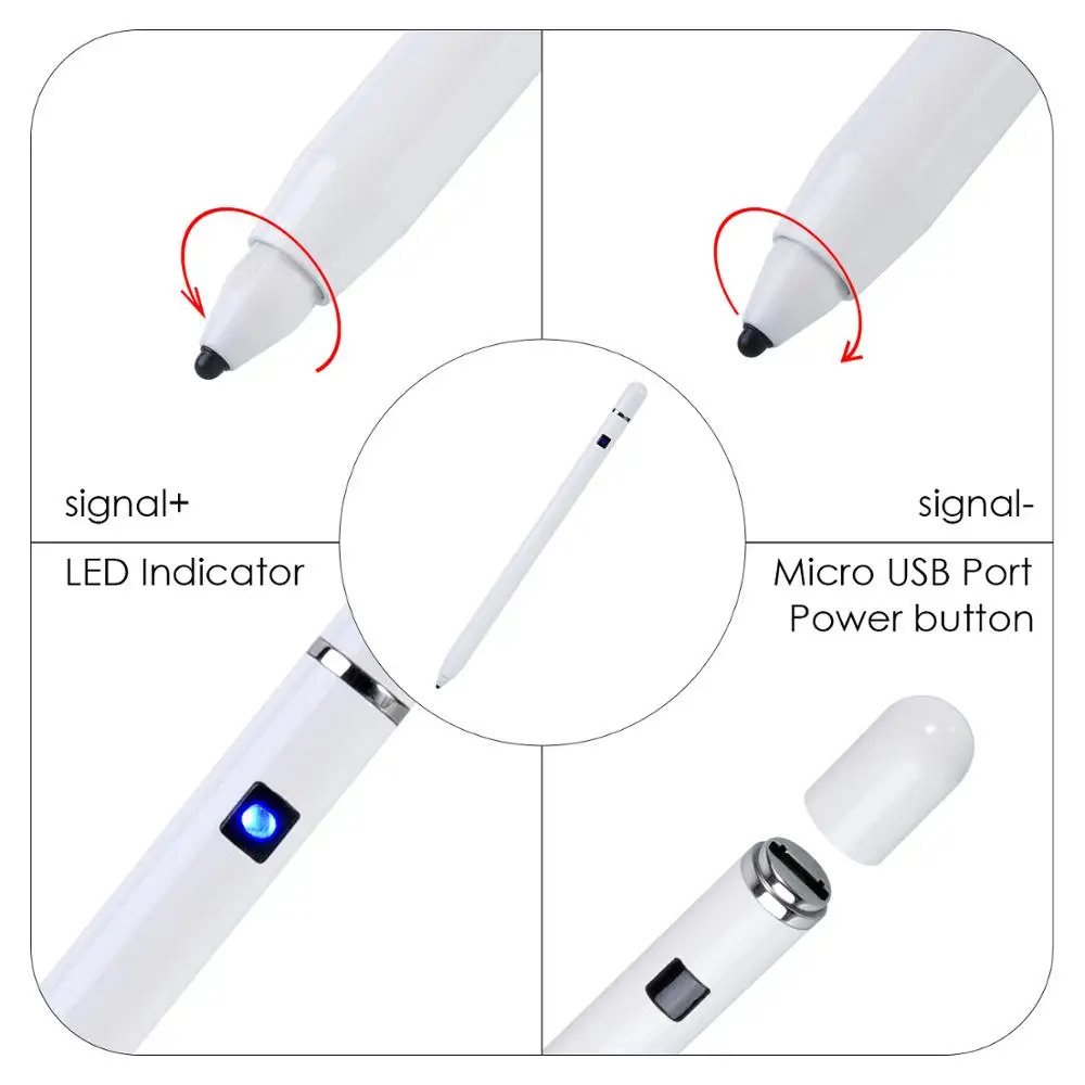 Высокоточный активный стилус 2nd для iPad Pro Air Mini 2019 поверхности samsung huawei tablet Pen Android и