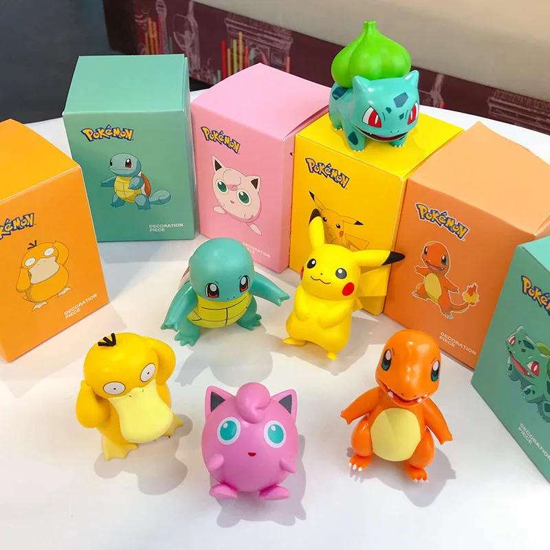 POKEMON-Charmander-Cleffa-Pikachu-Bulbasaur-Squirtle-Psyduck-Pocket-Monster-Pok-Model-Action-Figure-One-Piece-Toy (2)