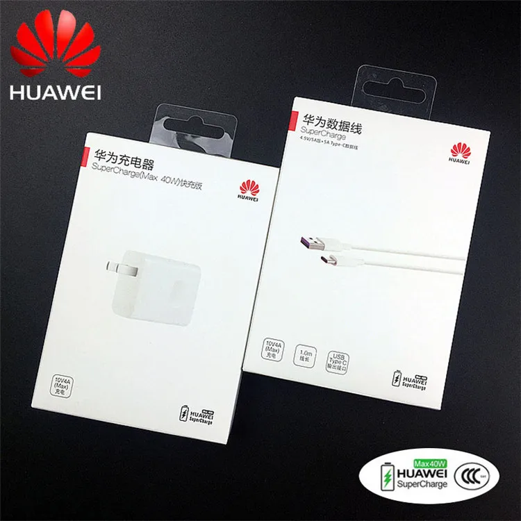 huawei P30 Pro Supercharger 40 Вт 10 В/4A Supercharge адаптер для mate 20 10 pro Honor Magic 2 5A type C Быстрый кабель для передачи данных - Тип штекера: With package