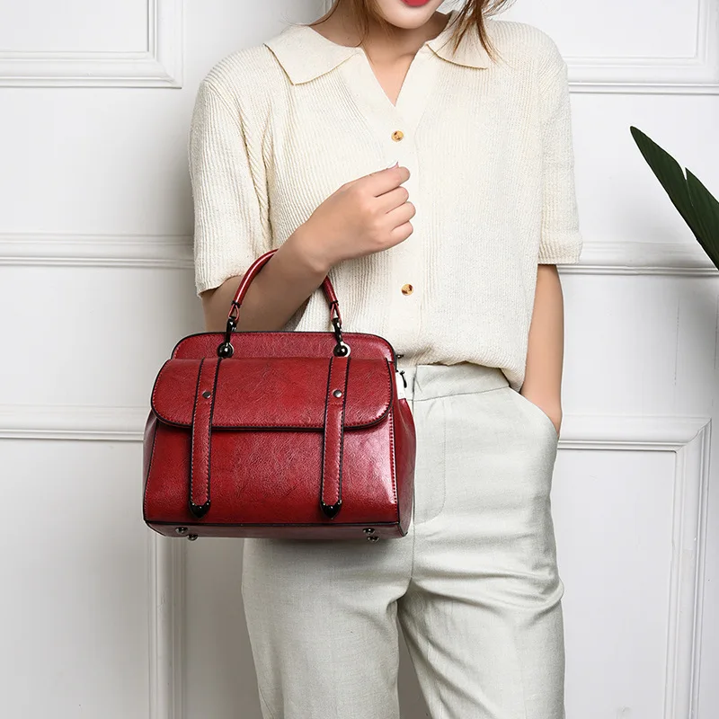 Винтажные сумки через плечо для женщин из натуральной кожи женские сумки-мессенджеры женские