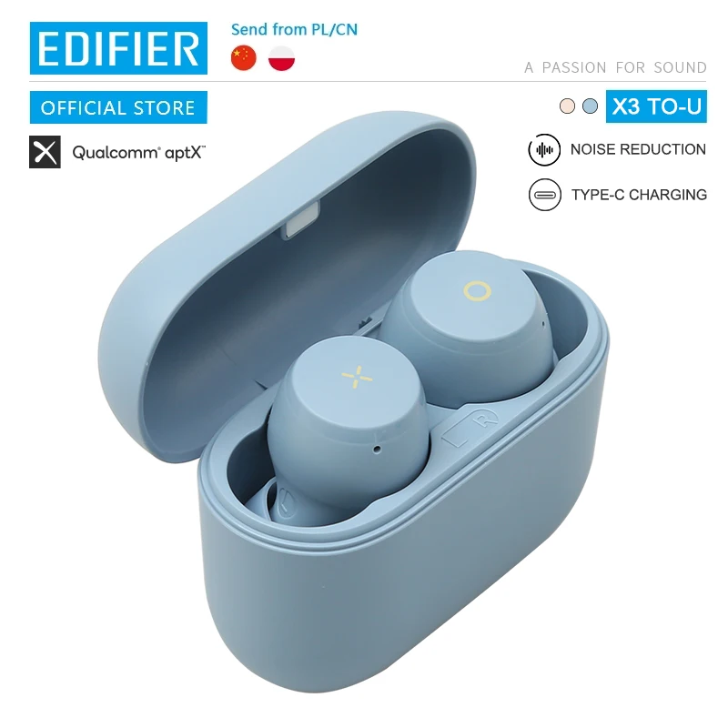 TWS наушники EDIFIER X3 TO U Bluetooth 5 0 голосовой помощник сенсорное управление|Наушники и