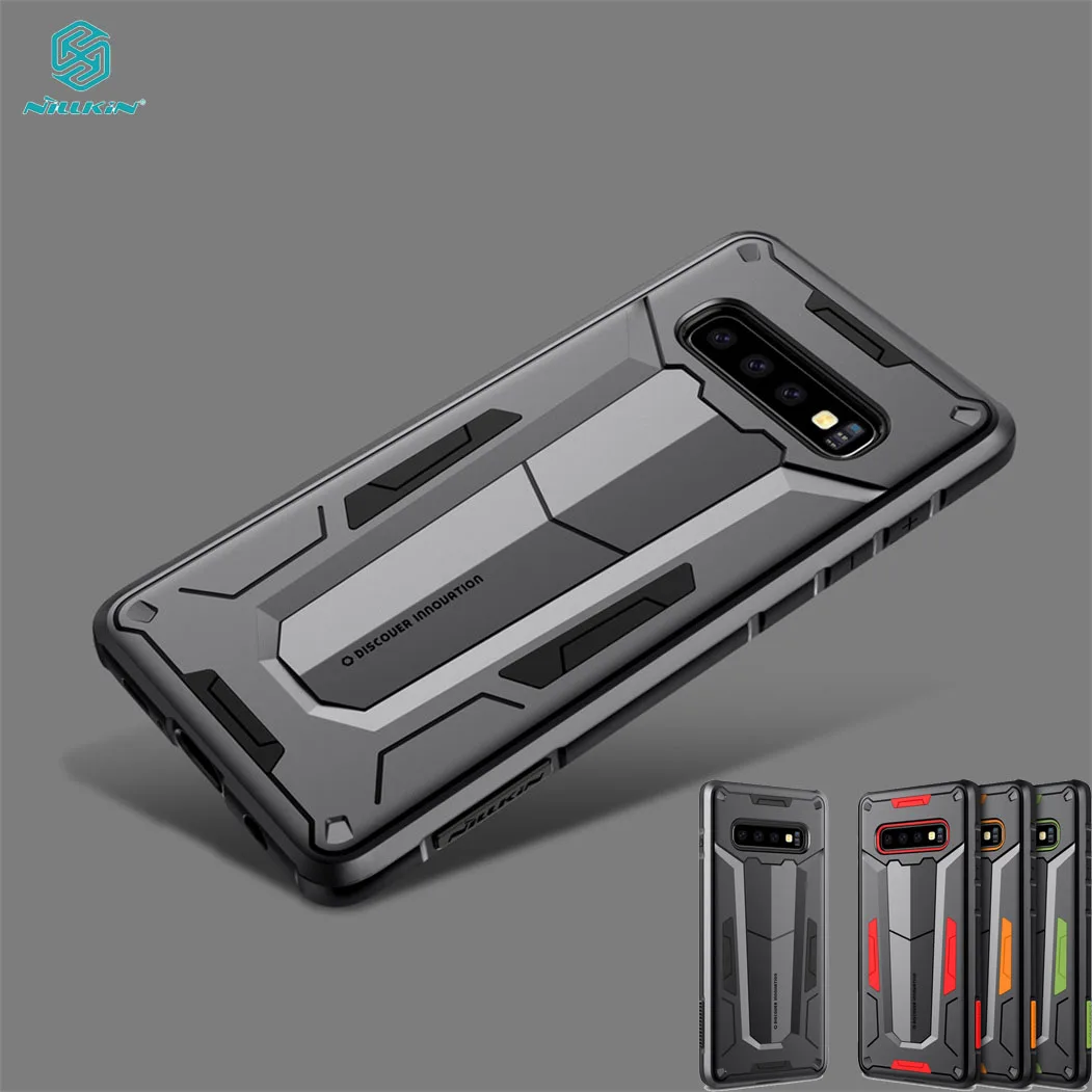 Чехол Nillkin Defender 2 из ТПУ и поликарбоната для Samsung Galaxy S10 Plus противоударный чехол