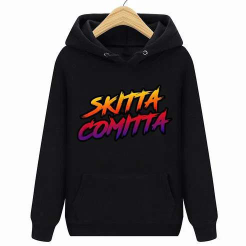 Черный Оригинальные толстовки с капюшоном Skitta Comitta Merch - Цвет: Черный