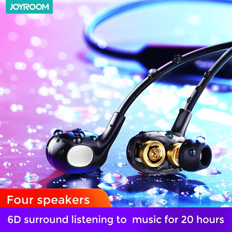 Магнитные беспроводные Bluetooth-Наушники Joyroom музыкальные металлические наушники с