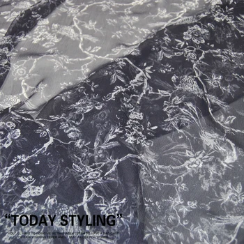 

Wide bird elegant silk Pleated Dress cheongsam silk clothing fabric special price