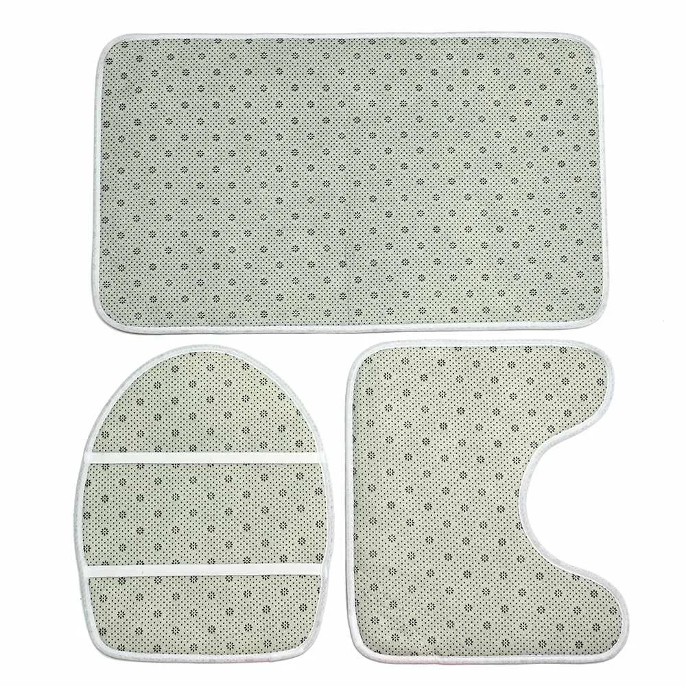 3 шт./компл. Ванная комната комплект коврик для ванной коврик Absorbent Нескользящая подставка коврик крышки унитаза крышка ванны коврик крышка ковры
