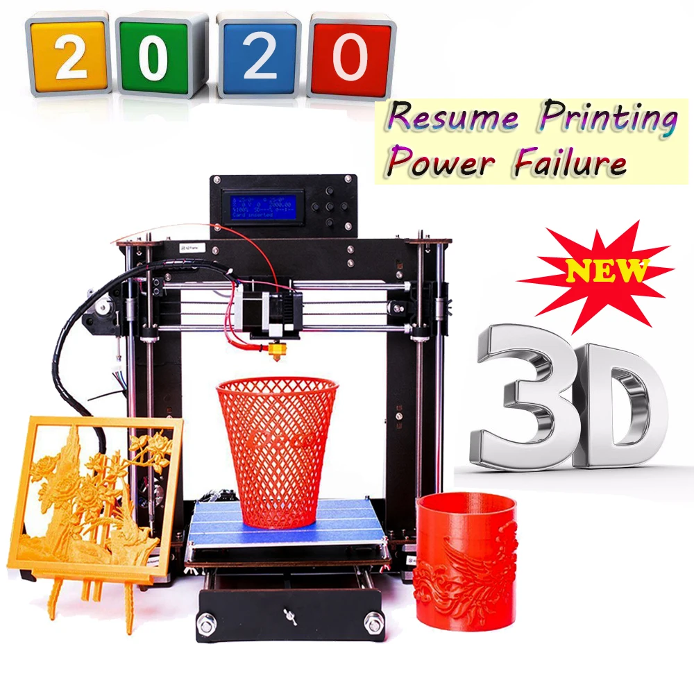 3D принтер Reprap Prusa i3 DIY MK8 ЖК дисплей сбой питания возобновление печати Impressora Imprimante