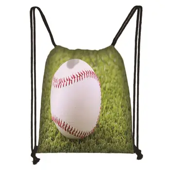 

Custom Gbaseball Drawstring Bag Cute Daypack Kids Satchel Casual Backpack Teenager Storage Bag Women Men 32x38cm*20-06-07-04
