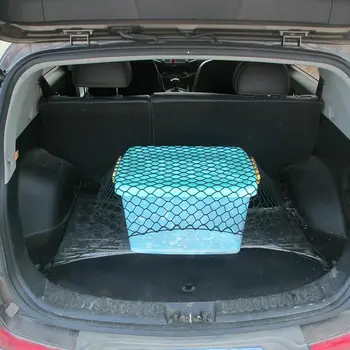 

100% Brand New 70*70CM Universal Car Trunk Cargo Storage Organizer Net Bag Mesh Luggage Holder