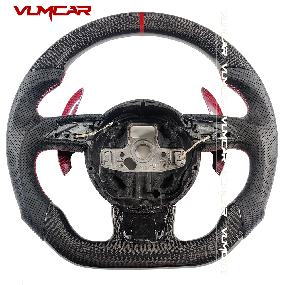 

Рулевое колесо из углеродного волокна на заказ для AUDI A4 S4 RS4 RS5 A5 S5 A6 S6 RS6 A7 S7 RS7