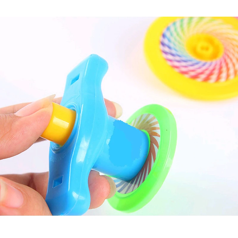 

1pc Random Color Mini Small Plastic Top Children Kids Educational Toys Outdoor Sports Kindergarten School Interactive Game Gifts