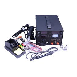 SAIKE 909D – Station de soudage 3 en 1 220V, fer à souder + pistolet à Air chaud + alimentation électrique, livraison gratuite 