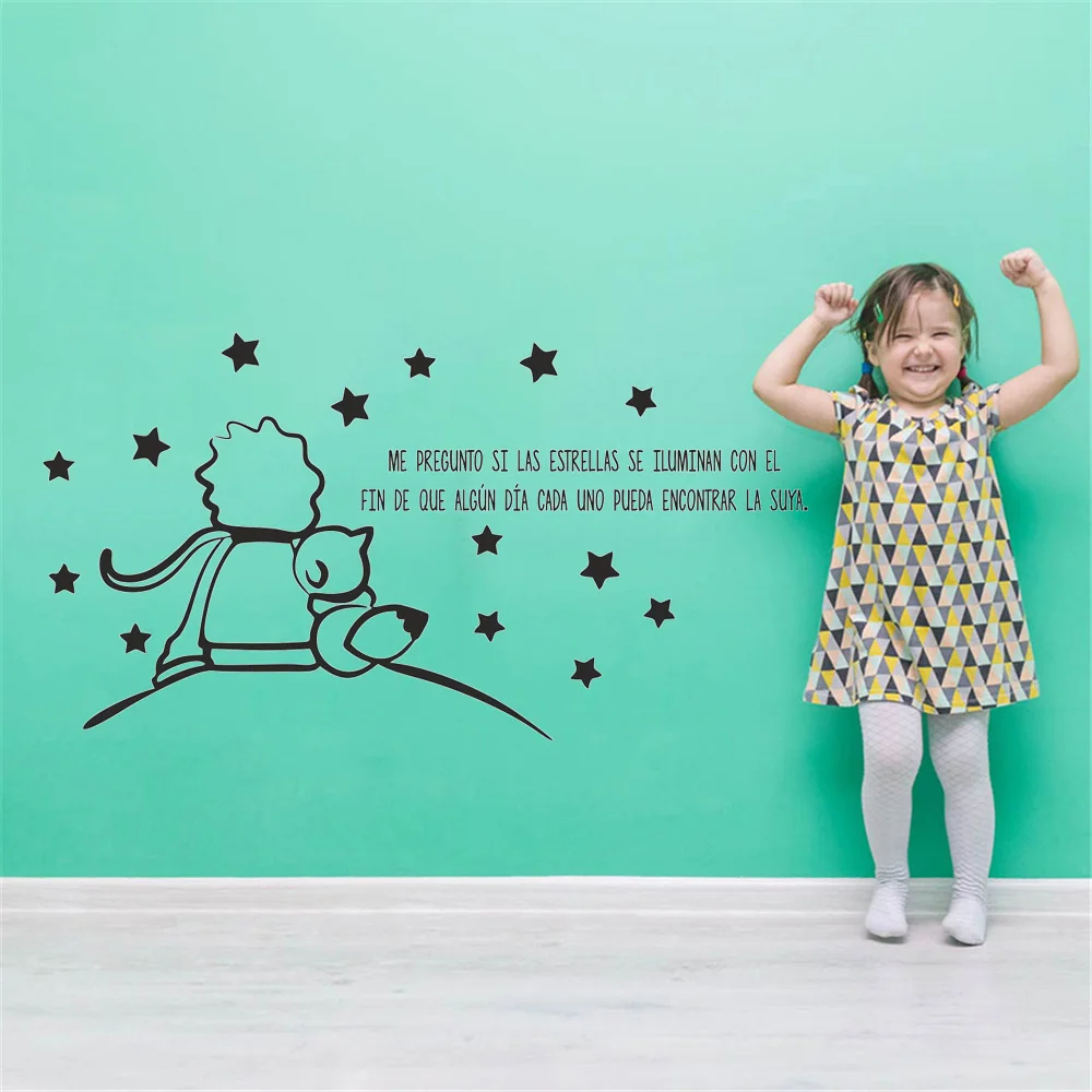 little prince Vinyl Wallpaper Roll Furniture Decorative Wall Decals Wall Decoration Murals For Kids