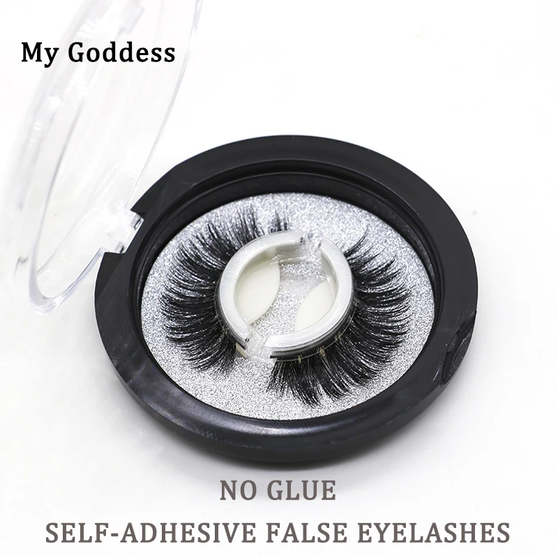 Самоклеющиеся норковые волосы без клея и Многоразовые Накладные ресницы 100%