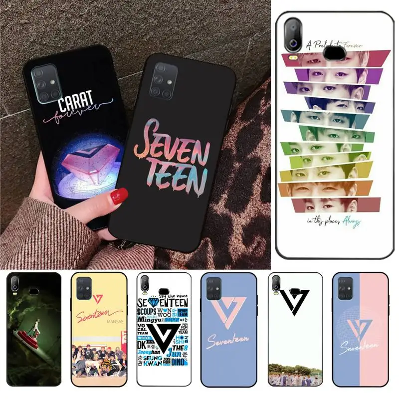 HPCHCJHM Seventeen Bands DIY Printing Phone Case cover Shell For Samsung A10 A20 A30 A40 A50 A70 A71 A51 A6 A8 2018 | Мобильные