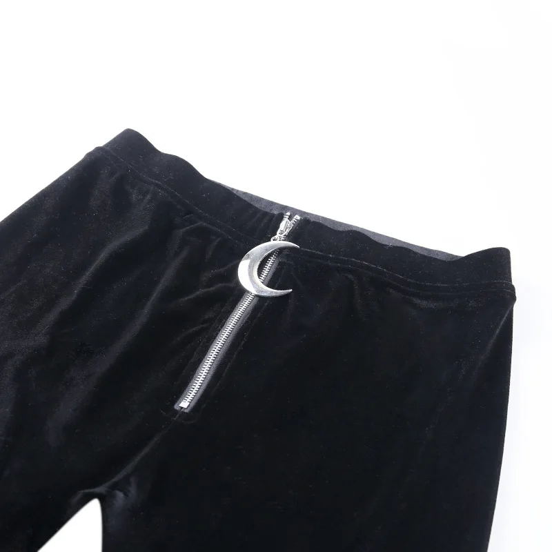 Облегающие сетчатые Лоскутные готические узкие брюки для женщин на молнии, черные узкие брюки с вышивкой, гранж, высокая талия, штаны для бега
