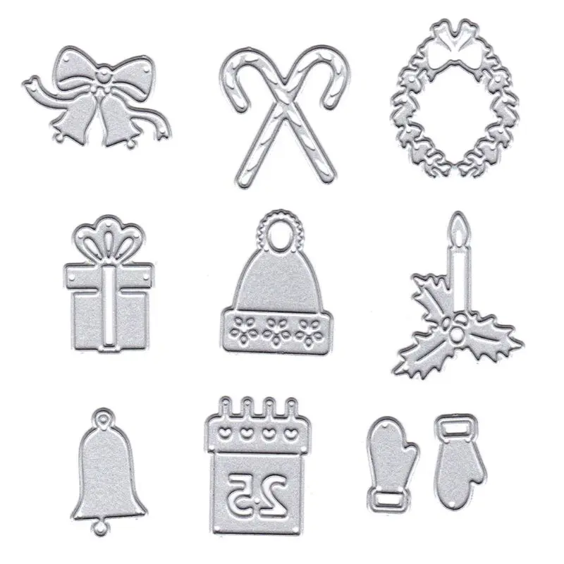 

2020 New Christmas Set Metal Cutting Dies Stencil DIY Scrapbooking Album Stamp Paper