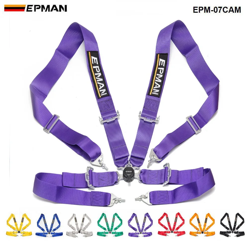 Epman Racing Harness Safety Camlock 3"Nylon Strap 4-Point Car Styling For Audi For Honda EPM-07CAM