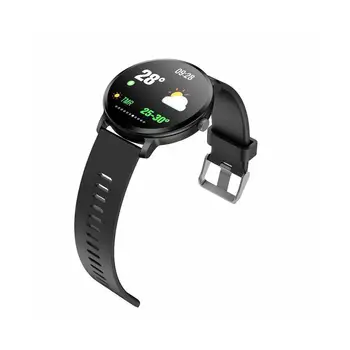 

V11 Smart Watch Waterproof Tempered Glass Wristband Watch Fitness Tracker Heart Rate Monitor Smartwatch for Men and Women