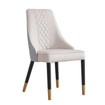 

Light luxury dining chair simple modern designer space chair model room high back chair negotiation chair round back chair resta