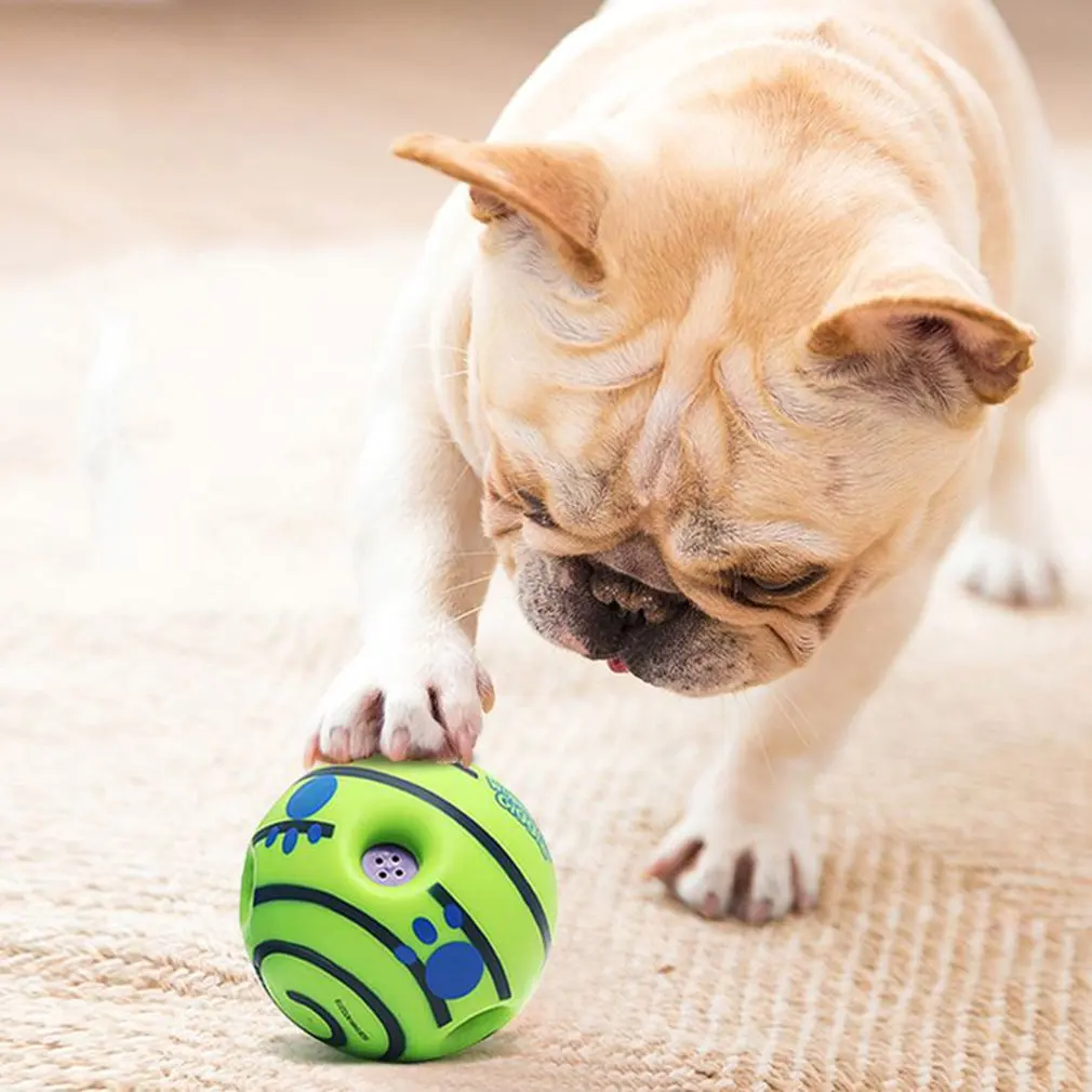 Wobble Wag Giggle Ball Interactive Dog Toy Pet Puppy Chew Toys Funny Sounds Dog Play Ball Training Sport Pet Toys