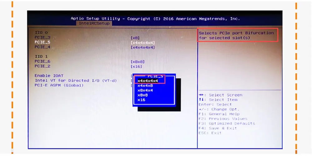 ANU04PE16 Controlador NVMe, SFF8643-SFF8639, 4 portas PCIe3.0