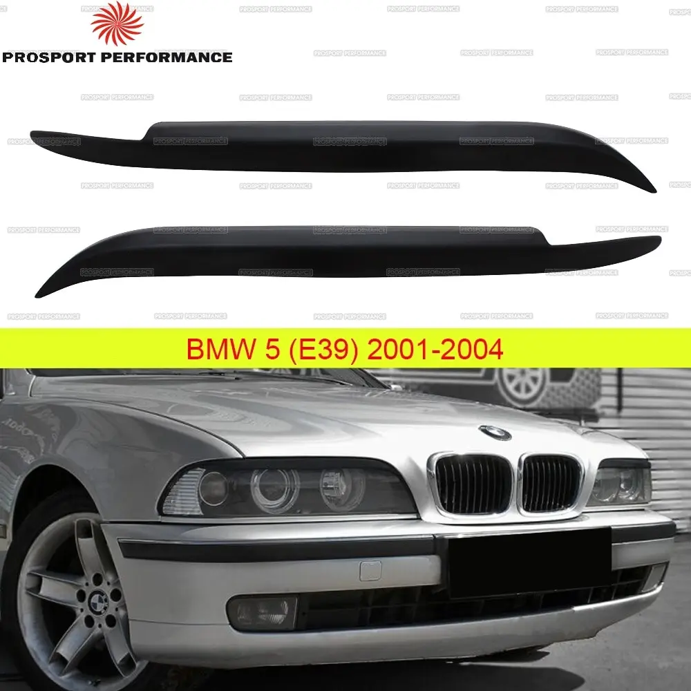 Накладки на фары реснички брови веки для BMW 5 E39 2001-2004 ABS пластик тюнинг накладка