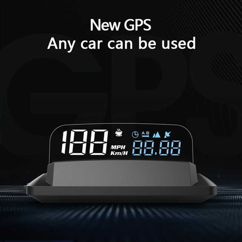 

Безопасное вождение новый HD Автомобильный GPS HUD экран дисплей время Спидометр KMH MPH зеркало дисплей Head Up дисплей HUD для автомобиля