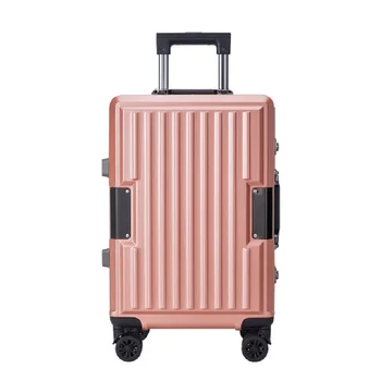 

PC Brand Rolling Luggage Spinner Men International Trolley Suitcase Wheels Aluminium Frame Luggage
