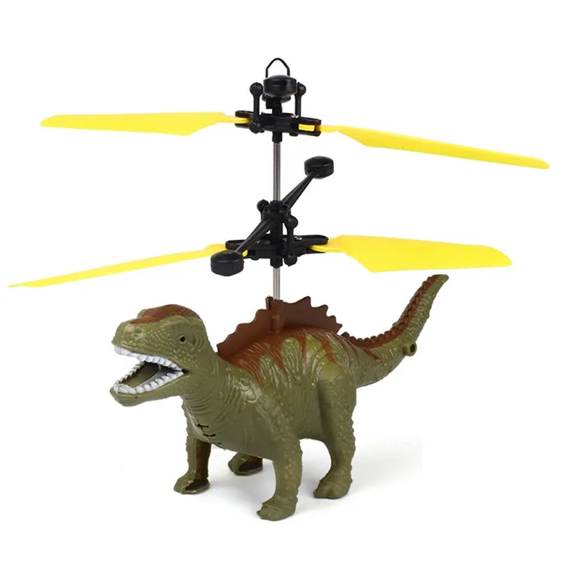 Mini Handheld Flying Dinosaur Helicopter Infrared Induction Toy RC Drone LED Lights Kids Toy Drone