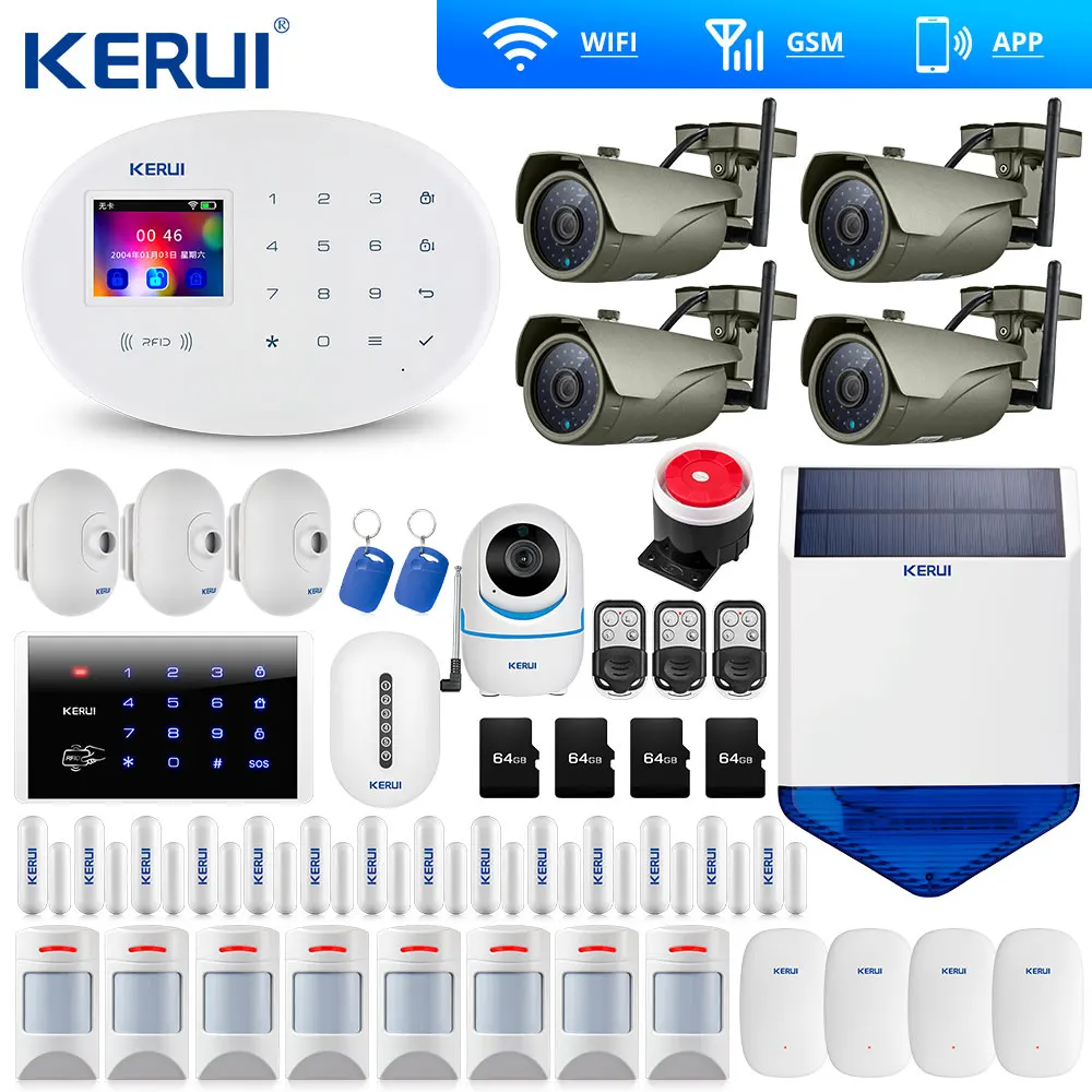 KERUI 7 дюймов K7 Сенсорная панель дисплей wifi GSM сигнализация ISO Android приложение