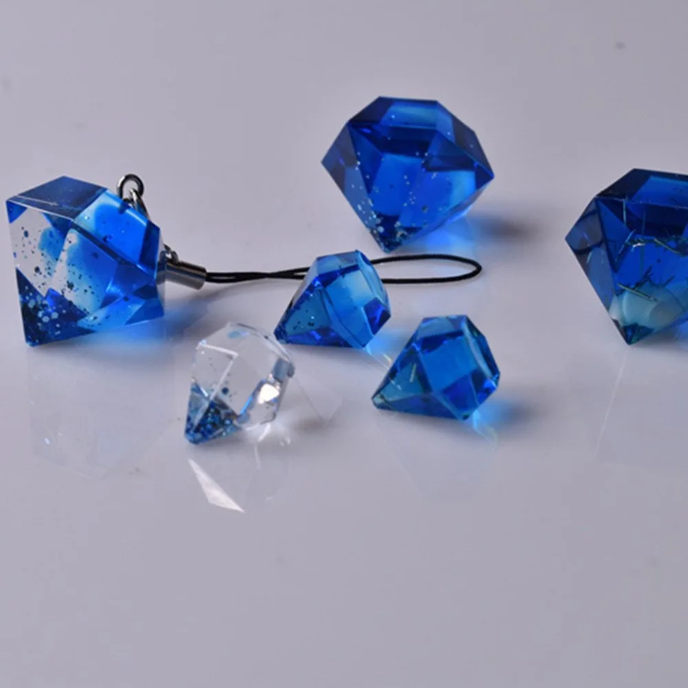 1 шт. креативная силиконовая форма, полимерные формы для маленьких алмазных подвесок, Алмазная форма для ювелирных изделий