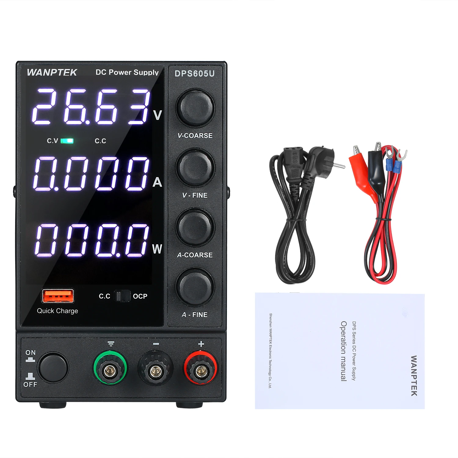 WANPTEK DPS605U 0-60 в 0-5A 300 Вт импульсный источник питания постоянного тока 4 знака