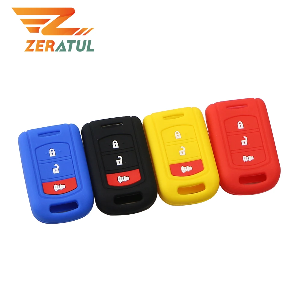 Zeratul для Toyota Camry Highlander Corolla Prado Reiz Crown RAV4 3 кнопки силиконовый чехол дистанционного