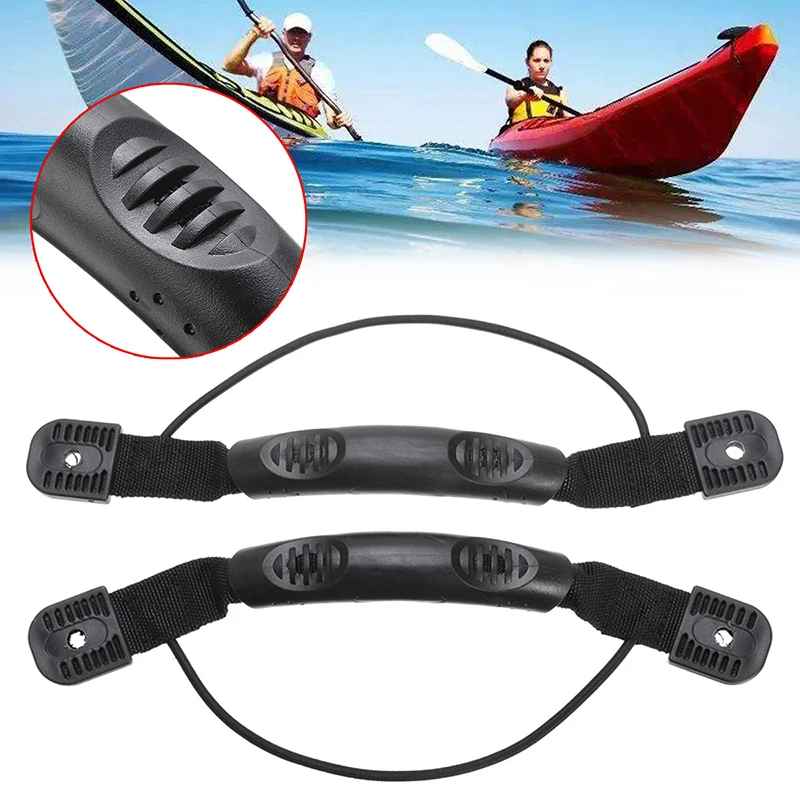 2ps Kayak Canoe Boat Side Mount Carry Handle With Bungee Cord Screws