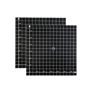 

2Pcs 3D Printer Heat Hot Bed Sticker Coordinate Printed Hot Bed Surface Sticker Part for 3D Printer Accessories