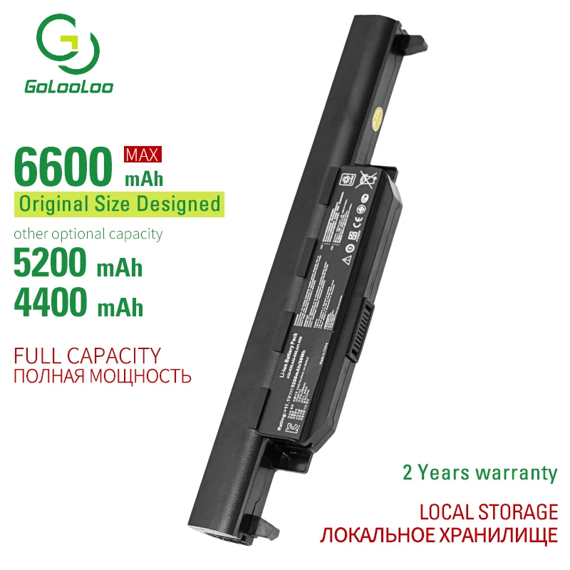Golooloo 6 ячеек Аккумулятор для ноутбука Asus A32-K55 A33-K55 A42-K55 A45 A45D A45DE A45DR A45N A45V A45VD A45VG A45VM