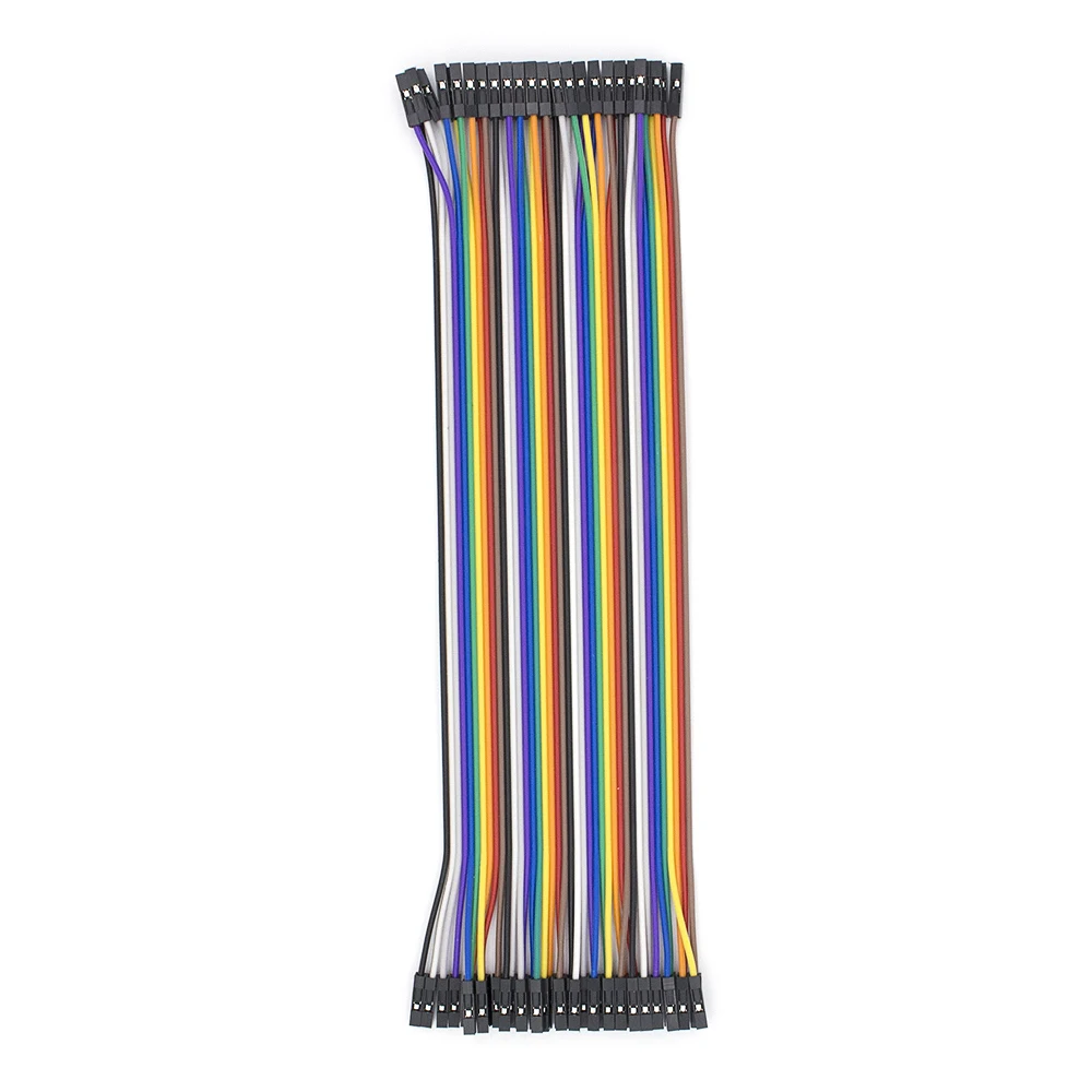 40 pièces dupont câble cavalier fil dupont ligne femelle à femelle dupont ligne 20cm 1 P 1 P|p p|c c - AliExpress