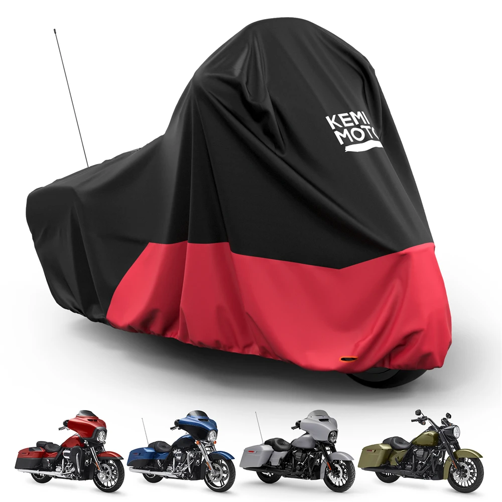 Motorcycle Cover PU Waterproof Dustproof Cover Outdoor Universal All
