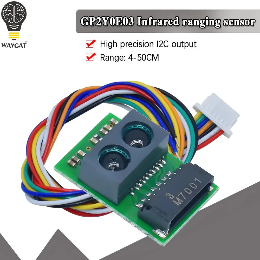 Новый модуль датчика расстояния GP2Y0E03 4-50 см инфракрасного диапазона высокоточный