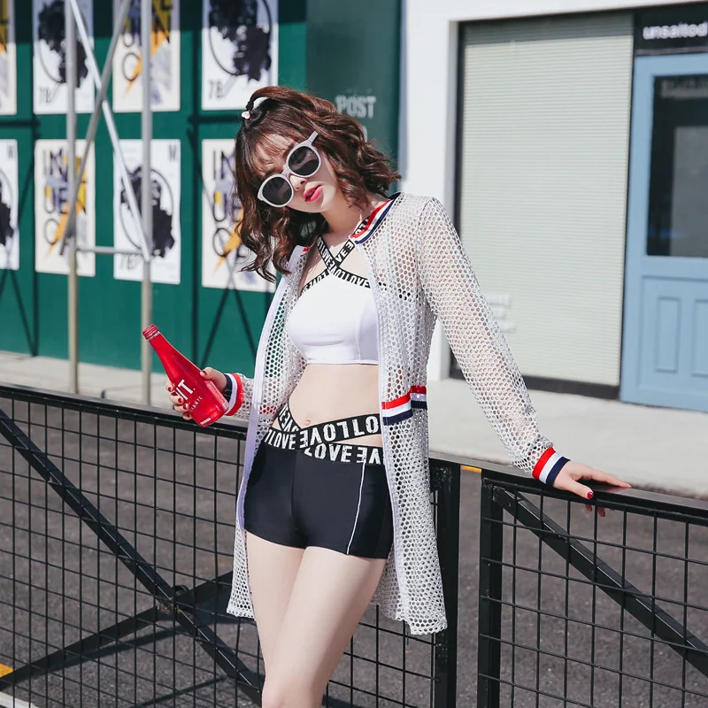 

Swimsuit Woman Two Piece Trikinis 2019 Surfing Suit Women Rashguard Surf New Sports Leisure Three Animal Spandex Sierra Surfer