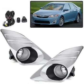 

For Toyota 2012-2014 Camry L LE XLE Bumper Driving Fog Light + Chrome Cover