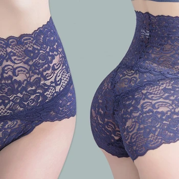 

Plus Size Lace Panties Women Sexy High Waist Seamless Panties Briefs Hot Sale Floral Lace Panties New 9 Colors M To 3XL