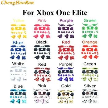 

ChengHaoRan 1 set For Xbox One Elite Controller Full Set Bumpers Triggers Buttons Replacement D-pad LB RB LT RT Buttons Kit